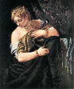 VERONESE (Paolo Caliari) Lucretia  qwr oil on canvas